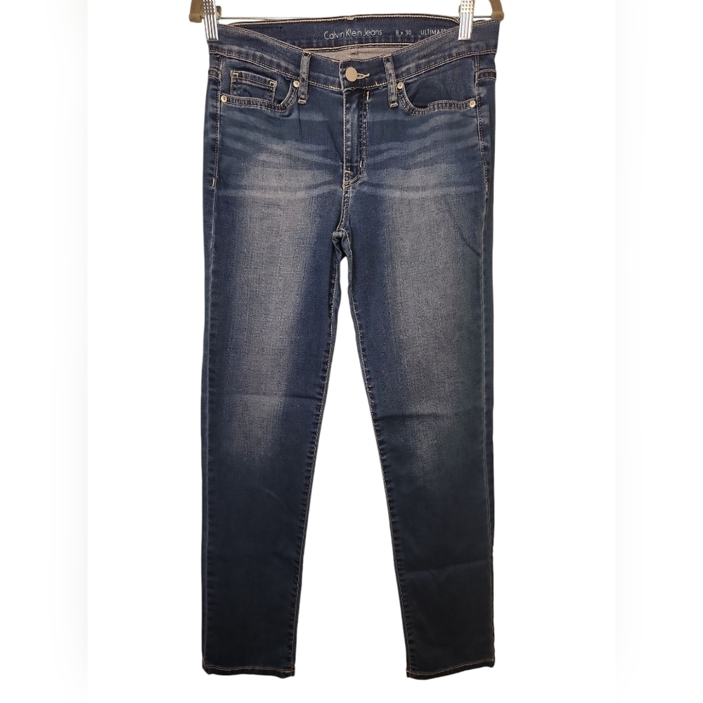 Calvin Klein Women's Ultimate Skinny Blue Jeans Size 8x30